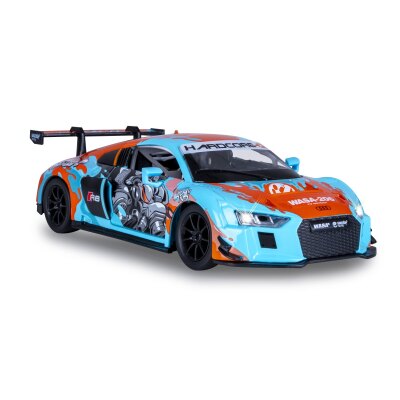 Audi R8 LMS Diecast 1:24 blau inkl. Knopfzellen