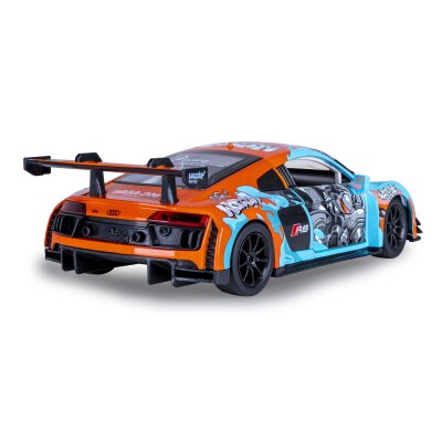 Audi R8 LMS Diecast 1:24 blau inkl. Knopfzellen