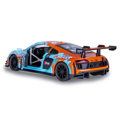 Audi R8 LMS Diecast 1:24 blau inkl. Knopfzellen