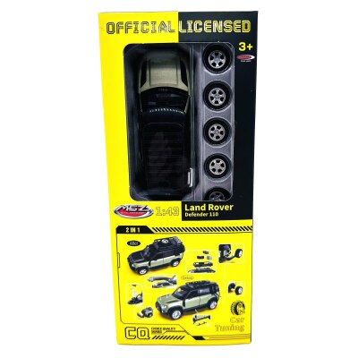 Land Rover Defender 110 Diecast 1:43 grün 2in1