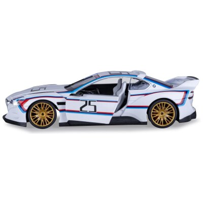 BMW 3.0 CSL Hommage R Diecast 1:24 weiß inkl. Knopfzellen