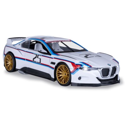 BMW 3.0 CSL Hommage R Diecast 1:24 weiß inkl. Knopfzellen