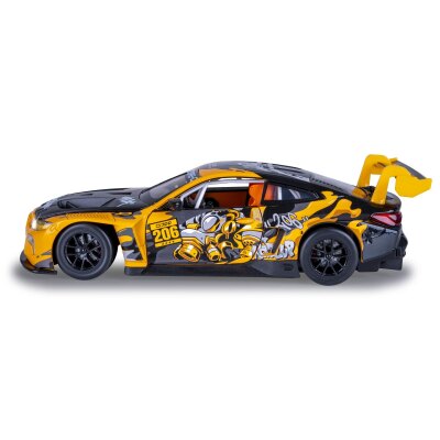 BMW M4 GT3 Diecast 1:24 gelb inkl. Knopfzellen