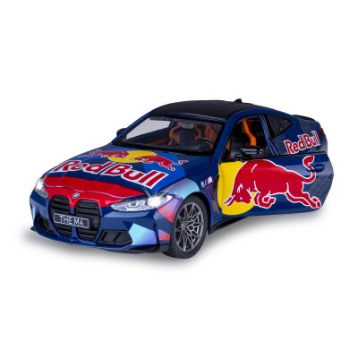 BMW M4 Diecast 1:24 blau inkl. Knopfzellen