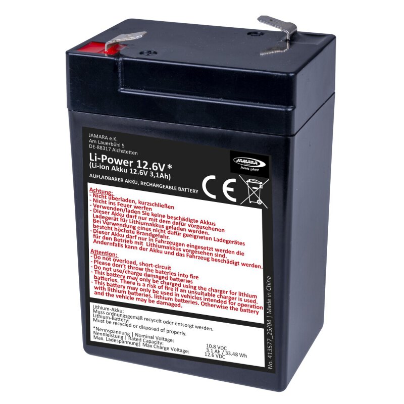 Akku Ride-on Li-Power 12.6 Li-Ion 10.8V 3.1Ah 33,48Wh