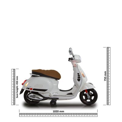 Ride-on Vespa GTS 125 weiss Li-Power 12.6
