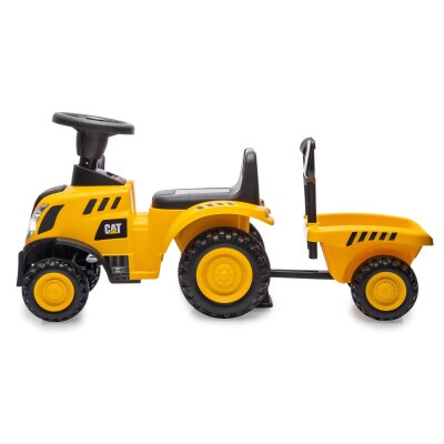 Rutscher Caterpillar Traktor mit Anhänger gelb 2in1
