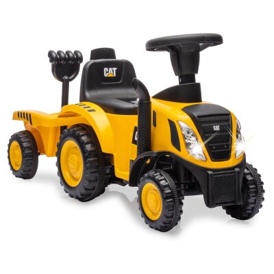 Rutscher Caterpillar Traktor mit Anhänger gelb 2in1