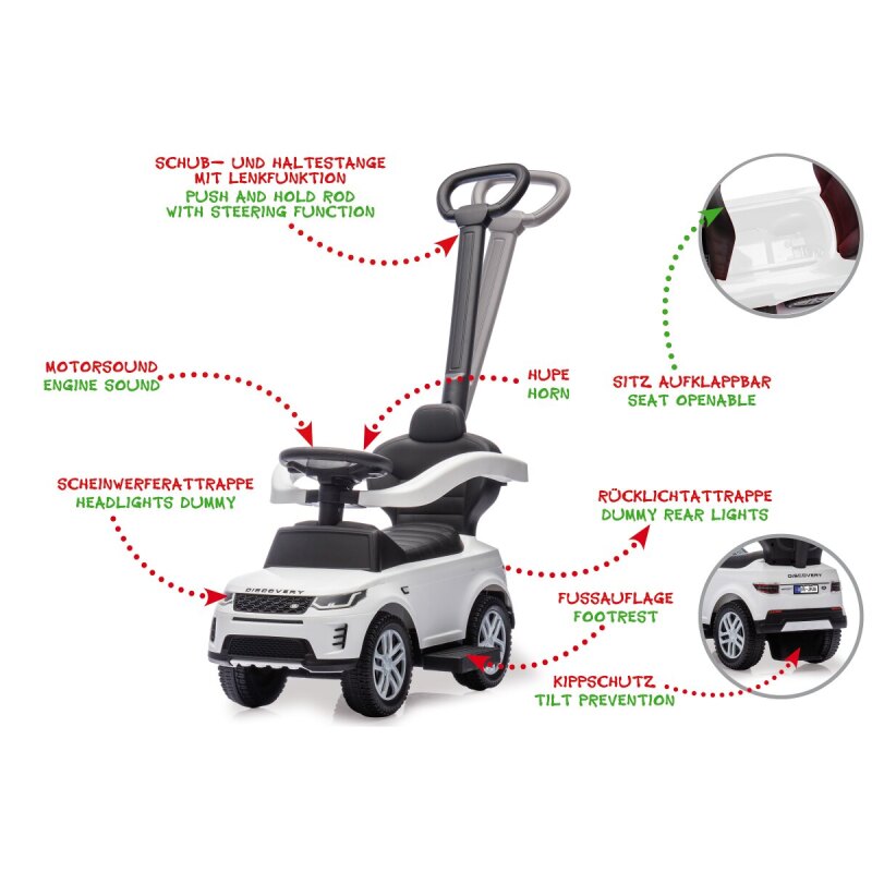 Rutscher Land Rover Discovery weiß 3in1