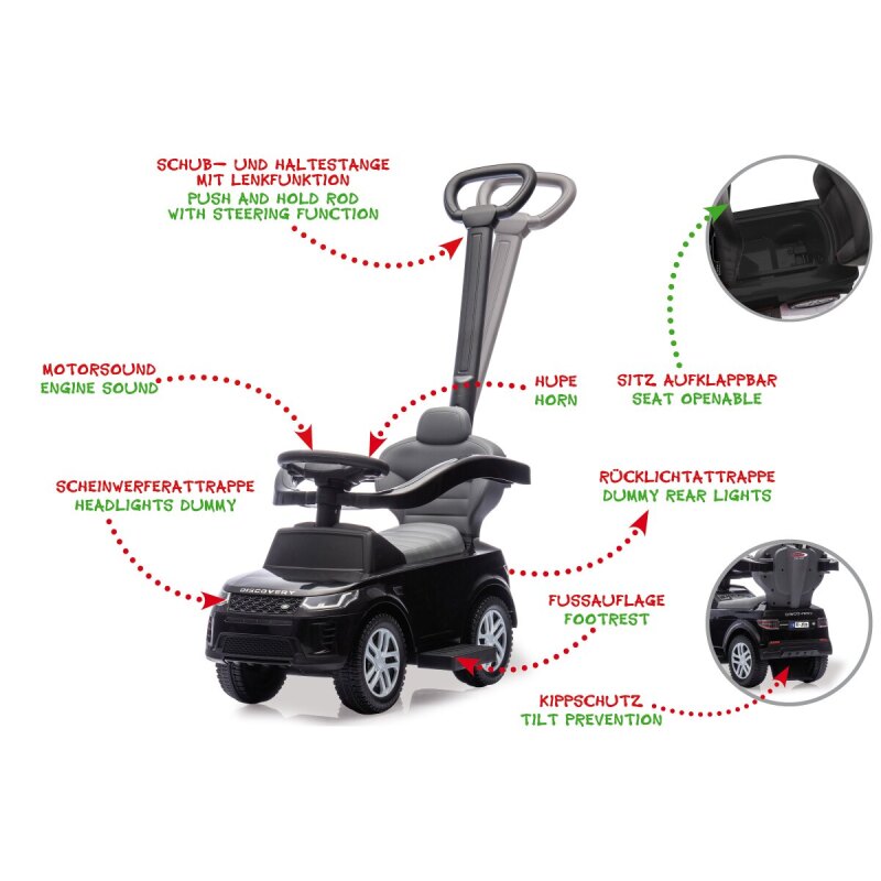 Rutscher Land Rover Discovery schwarz 3in1