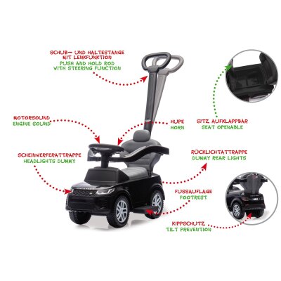 Rutscher Land Rover Discovery schwarz 3in1