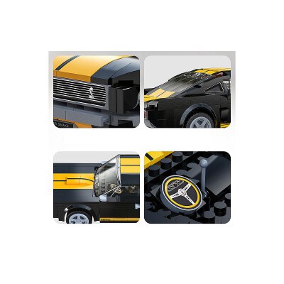 CaDA Shelby GT350 H 1:20 schwarz 2,4GHz Bricks