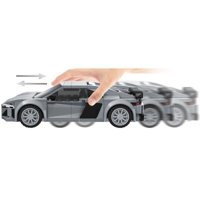 CaDA Audi R8 Coupé 1:24 grau Bricks