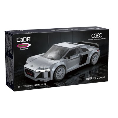 CaDA Audi R8 Coupé 1:24 grau Bricks