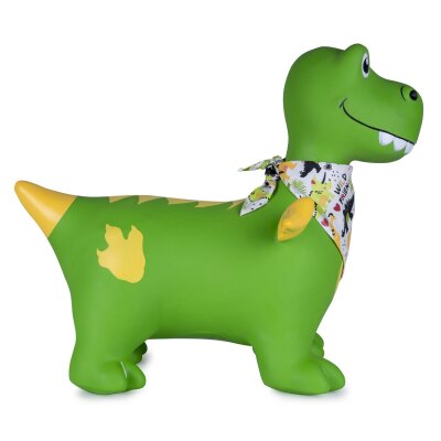 Hüpftier Dino mit Flügel HoppyDoo grün mit Pumpe
