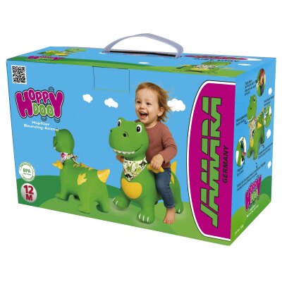 Hüpftier Dino mit Flügel HoppyDoo grün mit...