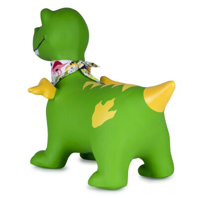 Hüpftier Dino mit Flügel HoppyDoo grün mit Pumpe