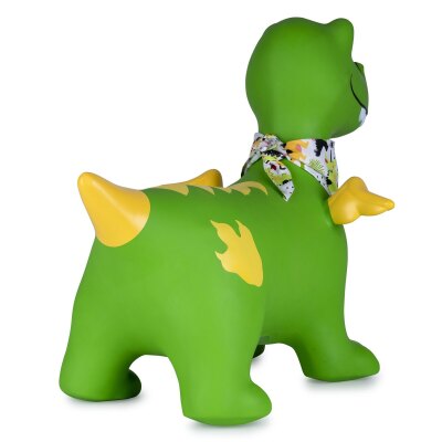 Hüpftier Dino mit Flügel HoppyDoo grün mit Pumpe