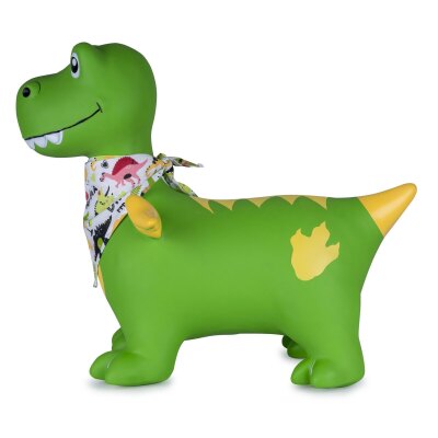 Hüpftier Dino mit Flügel HoppyDoo grün mit Pumpe