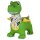 Hüpftier Dino mit Flügel HoppyDoo grün mit Pumpe