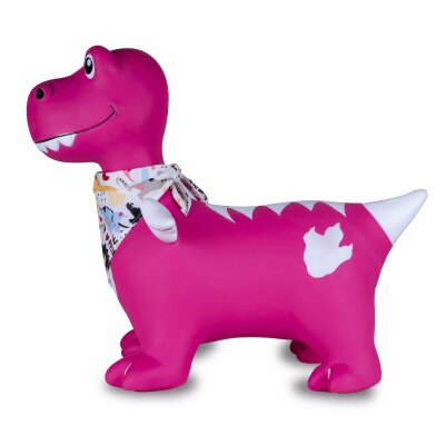 Hüpftier Dino mit Flügel HoppyDoo pink mit Pumpe