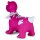 Hüpftier Dino mit Flügel HoppyDoo pink mit Pumpe