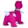 Hüpftier Dino mit Flügel HoppyDoo pink mit Pumpe