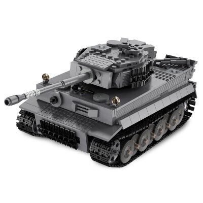 CaDA Panzer Tiger 1:35 grau 2,4GHz Bricks