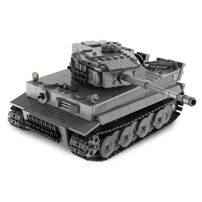 CaDA Panzer Tiger 1:35 grau 2,4GHz Bricks