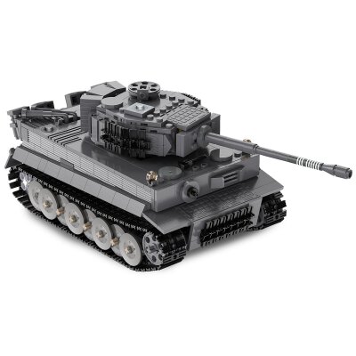 CaDA Panzer Tiger 1:35 grau 2,4GHz Bricks