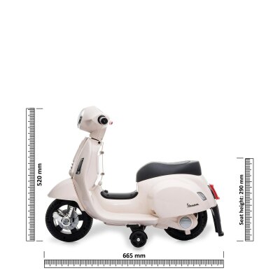 Ride-on Vespa Mini weiß Li-Power 8.4