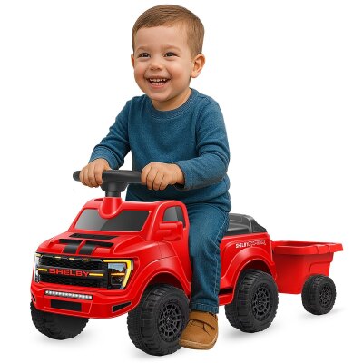 Rutscher Shelby Ford F-150 Raptor mit Anhänger rot