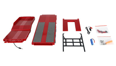 Tieflader-Sattelauflieger Dreiachser für Scania 1:18...