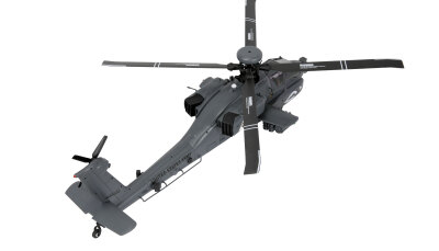 Apache AH-64D CP Helikopter 6G/3D RTF grau